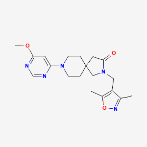 2-[(3,5-dimethylisoxazol-4-yl)methyl]-8-(6-methoxypyrimidin-4-yl)-2,8-diazaspiro[4.5]decan-3-one