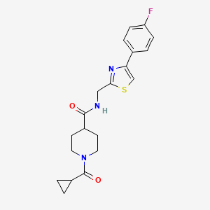 1-(cyclopropylcarbonyl)-N-{[4-(4-fluorophenyl)-1,3-thiazol-2-yl]methyl}-4-piperidinecarboxamide