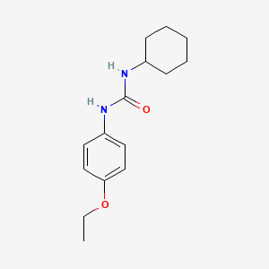 molecular formula C15H22N2O2 B5654244 N-cyclohexyl-N'-(4-ethoxyphenyl)urea 
