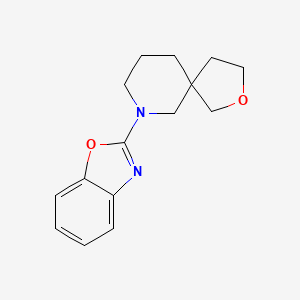 molecular formula C15H18N2O2 B5654275 7-(1,3-benzoxazol-2-yl)-2-oxa-7-azaspiro[4.5]decane 