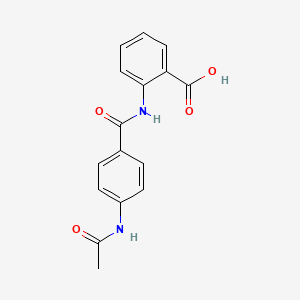 2-{[4-(acetylamino)benzoyl]amino}benzoic acid
