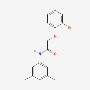 molecular formula C16H16BrNO2 B5654298 2-(2-bromophenoxy)-N-(3,5-dimethylphenyl)acetamide 