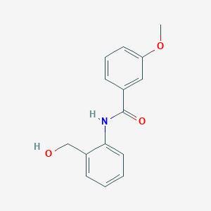 molecular formula C15H15NO3 B5654303 N-[2-(羟甲基)苯基]-3-甲氧基苯甲酰胺 
