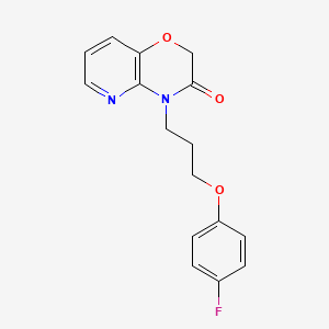 molecular formula C16H15FN2O3 B5654332 4-[3-(4-fluorophenoxy)propyl]-2H-pyrido[3,2-b][1,4]oxazin-3(4H)-one 