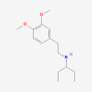 molecular formula C15H25NO2 B5654368 N-[2-(3,4-dimethoxyphenyl)ethyl]-3-pentanamine CAS No. 461408-09-3