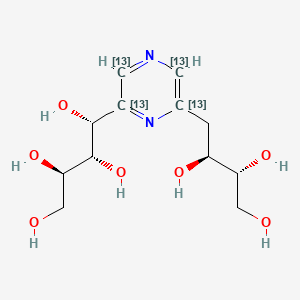 molecular formula C12H20N2O7 B565449 2,6-Deoxyfructosazine-13C4 CAS No. 1246817-52-6
