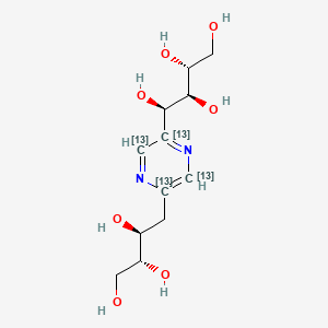 molecular formula C12H20N2O7 B565450 2,5-Deoxyfructosazine-13C4 CAS No. 1246815-27-9