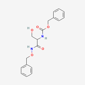 molecular formula C18H20N2O5 B565451 (R,S)-[1-[(Benzyloxy)carbamoyl]-2-hydroxyethyl]carbamic Acid Benzyl Ester CAS No. 26048-95-3