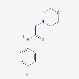 molecular formula C12H15ClN2O2 B5654511 N-(4-chlorophenyl)-2-(4-morpholinyl)acetamide CAS No. 65685-00-9