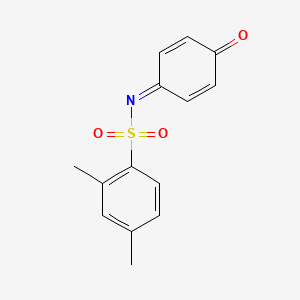 molecular formula C14H13NO3S B5654524 2,4-dimethyl-N-(4-oxo-2,5-cyclohexadien-1-ylidene)benzenesulfonamide CAS No. 425402-25-1