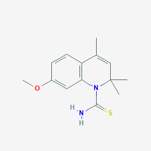 7-methoxy-2,2,4-trimethyl-1(2H)-quinolinecarbothioamide