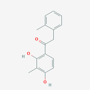 molecular formula C16H16O3 B5654564 1-(2,4-dihydroxy-3-methylphenyl)-2-(2-methylphenyl)ethanone CAS No. 302918-17-8