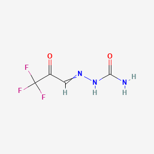 molecular formula C4H4F3N3O2 B565461 2-(3,3,3-三氟-2-氧代丙基亚甲基)肼甲酰胺 CAS No. 244268-37-9