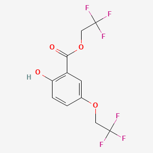 2,2,2-Trifluoroethyl 2-hydroxy-5-(2,2,2-trifluoroethoxy)benzoate