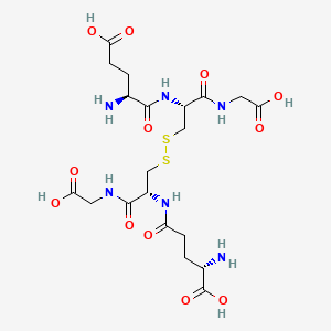 molecular formula C20H32N6O12S2 B565465 L-alpha-Glutamyl-L-cysteinylglycine Glutathione CAS No. 119290-90-3