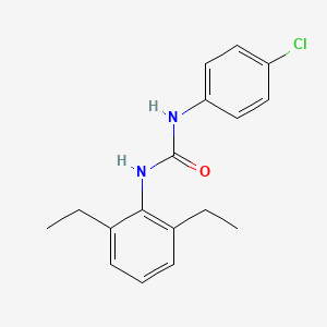 molecular formula C17H19ClN2O B5654665 N-(4-chlorophenyl)-N'-(2,6-diethylphenyl)urea 