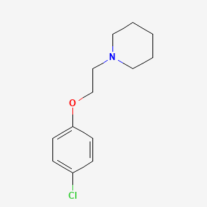 molecular formula C13H18ClNO B5654683 1-[2-(4-氯苯氧基)乙基]哌啶 CAS No. 92105-39-0