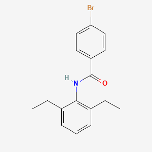 molecular formula C17H18BrNO B5654688 4-bromo-N-(2,6-diethylphenyl)benzamide 