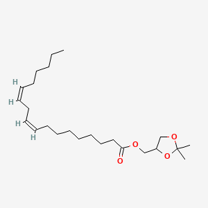 molecular formula C24H42O4 B565469 (2,2-Dimethyl-1,3-dioxolan-4-yl)methyl (9Z,12Z)-octadeca-9,12-dienoate CAS No. 127592-95-4