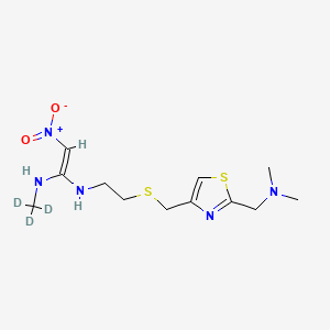 molecular formula C12H21N5O2S2 B565474 尼扎替丁-d3 CAS No. 1246833-99-7