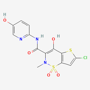 molecular formula C13H10ClN3O5S2 B565475 5'-Hydroxylornoxicam CAS No. 123252-96-0