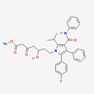 molecular formula C33H32FN2NaO5 B565477 rac-3-Oxo Atorvastatin Sodium Salt CAS No. 1391052-00-8