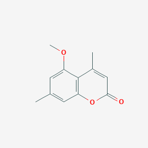 molecular formula C12H12O3 B5654795 5-methoxy-4,7-dimethyl-2H-chromen-2-one CAS No. 14002-98-3