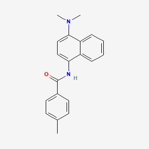 molecular formula C20H20N2O B5654834 N-[4-(dimethylamino)-1-naphthyl]-4-methylbenzamide 