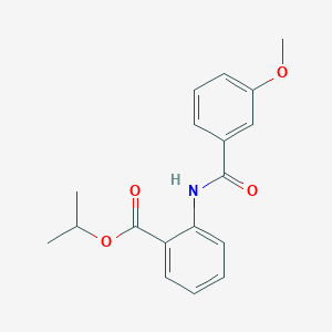 molecular formula C18H19NO4 B5654860 isopropyl 2-[(3-methoxybenzoyl)amino]benzoate 