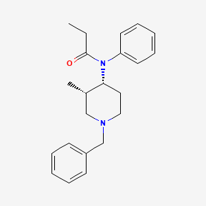 molecular formula C22H28N2O B565488 rac-cis-1-Benzyl-2-methyl-4-(N-propananilido)piperidine CAS No. 79278-40-3