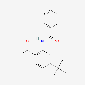 molecular formula C19H21NO2 B5654882 N-(2-acetyl-5-tert-butylphenyl)benzamide 