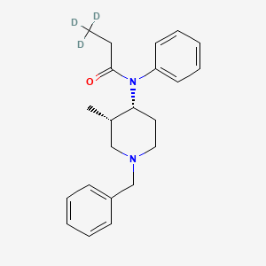 rac-cis-1-Benzyl-2-methyl-4-(N-propananilido)piperidine-d3