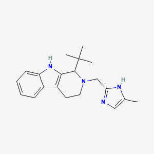 molecular formula C20H26N4 B5654893 1-tert-butyl-2-[(4-methyl-1H-imidazol-2-yl)methyl]-2,3,4,9-tetrahydro-1H-beta-carboline 