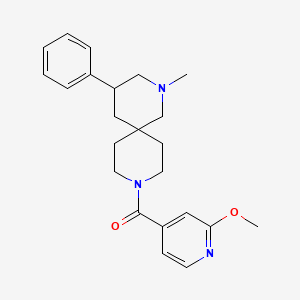 molecular formula C23H29N3O2 B5654959 9-(2-methoxyisonicotinoyl)-2-methyl-4-phenyl-2,9-diazaspiro[5.5]undecane 