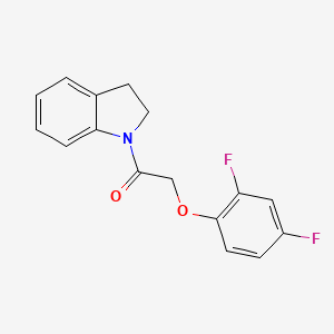 molecular formula C16H13F2NO2 B5654994 1-[(2,4-difluorophenoxy)acetyl]indoline 