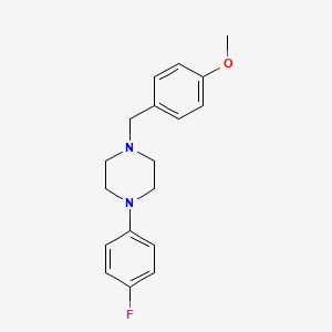 molecular formula C18H21FN2O B5655020 1-(4-fluorophenyl)-4-(4-methoxybenzyl)piperazine 