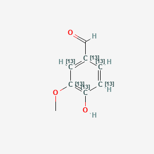 molecular formula C8H8O3 B565506 香兰素-13C6 CAS No. 201595-58-6