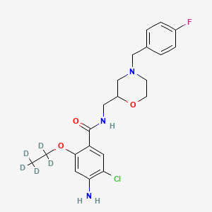 molecular formula C21H25ClFN3O3 B565508 莫沙必利-d5 CAS No. 1246820-66-5