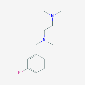 molecular formula C12H19FN2 B5655081 N-(3-fluorobenzyl)-N,N',N'-trimethyl-1,2-ethanediamine 