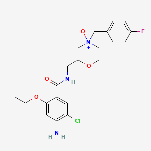 molecular formula C21H25ClFN3O4 B565510 Mosapride N-Oxide CAS No. 1161443-73-7