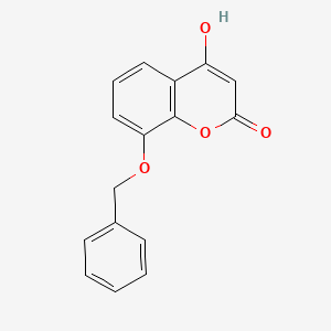 molecular formula C16H12O4 B565512 4-Hydroxy-8-benzyloxycoumarin CAS No. 30992-67-7