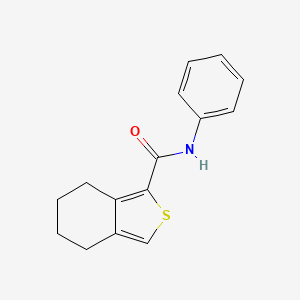 molecular formula C15H15NOS B5655121 N-phenyl-4,5,6,7-tetrahydro-2-benzothiophene-1-carboxamide 