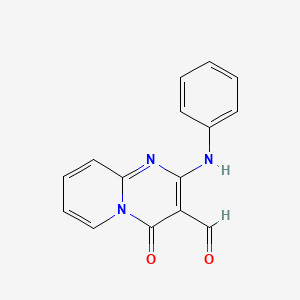 molecular formula C15H11N3O2 B5655130 2-anilino-4-oxo-4H-pyrido[1,2-a]pyrimidine-3-carbaldehyde 