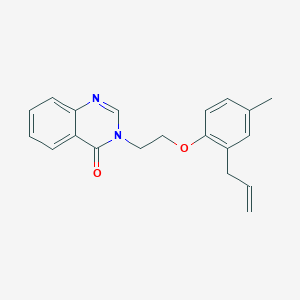 molecular formula C20H20N2O2 B5655157 3-[2-(2-allyl-4-methylphenoxy)ethyl]-4(3H)-quinazolinone 