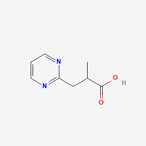 2-Methyl-3-(pyrimidin-2-YL)propanoic acid