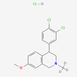 molecular formula C17H18Cl3NO B565517 Diclofensine-d3 Hydrochloride CAS No. 1794780-41-8