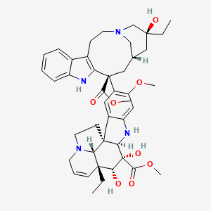 molecular formula C43H54N4O8 B565520 N-Desformyl-4-desacetyl Vincristine Disulfate Salt CAS No. 1285859-25-7
