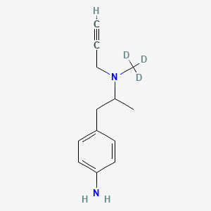 molecular formula C13H18N2 B565523 rac 4-Amino Deprenyl-d3 CAS No. 1246819-48-6