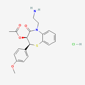 molecular formula C20H23ClN2O4S B565527 N,N-Didesmethyl Diltiazem Hydrochloride CAS No. 116050-35-2