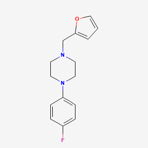 molecular formula C15H17FN2O B5655287 1-(4-fluorophenyl)-4-(2-furylmethyl)piperazine 